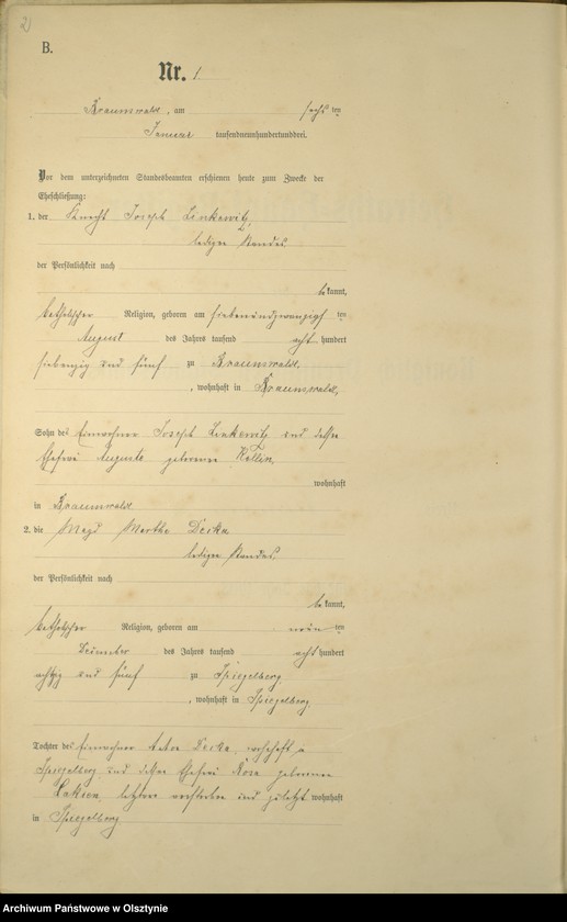 image.from.unit.number "Heiraths-Haupt-Register Nr 1 - 15"