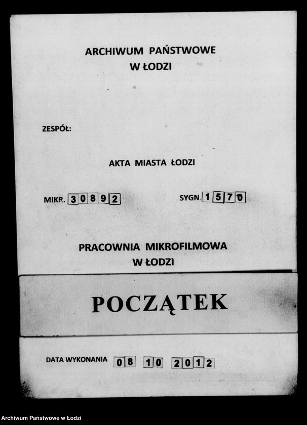 Obraz 1 z jednostki "Akta tyczące się składki bożniczej"