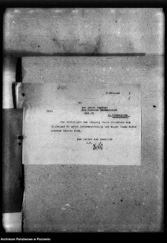 Obraz 5 z jednostki "Korespondencja w sprawie miejscowych Niemców, którzy zginęli w 1939 roku A - Z"