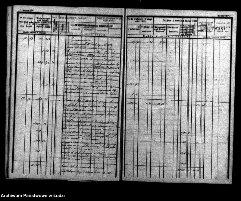Obraz 18 z jednostki "Rachunek kasy ekonomicznej m. Łodzi za rok 1853"
