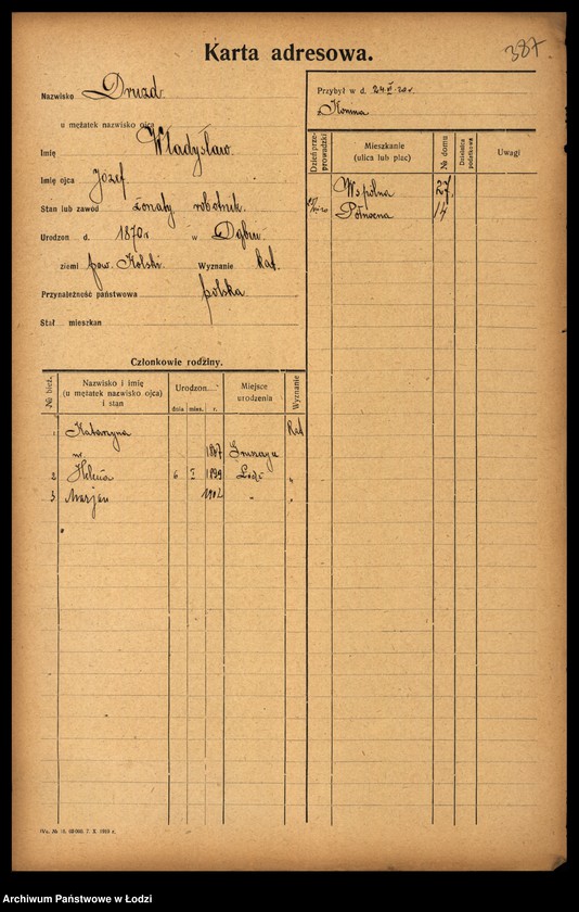 image.from.unit.number "[Spis ludności Łodzi] Drelichowski - Droszcz"