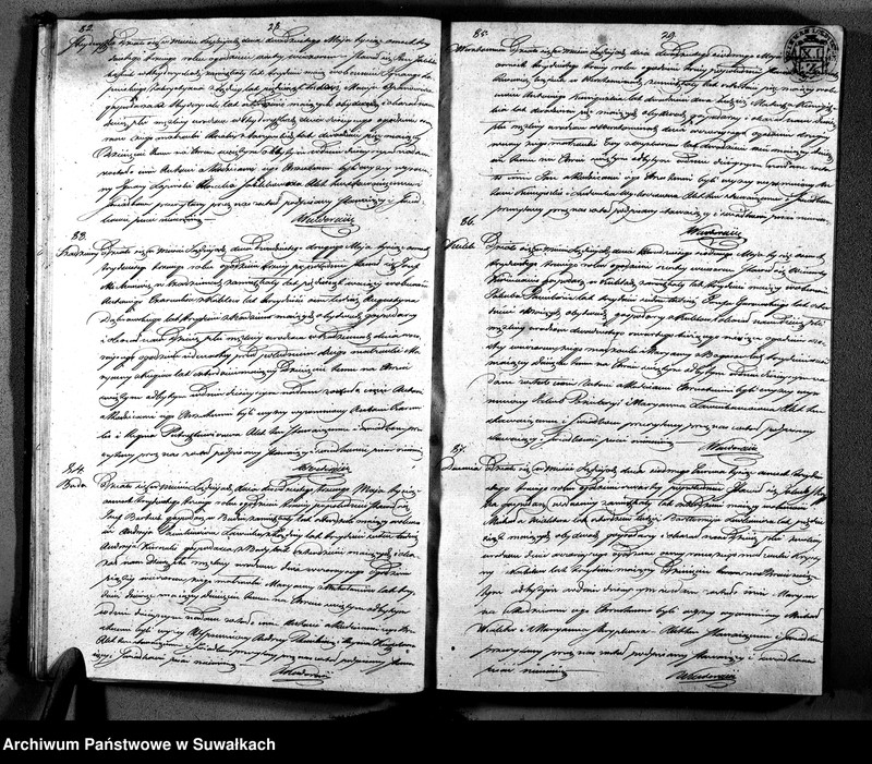 image.from.unit.number "Duplikat Aktów Urodzonych, Zaślubionych i Zeyscia Parafij Łozdzieyskiey Powiatu Seyneńskiego z Roku 1833"