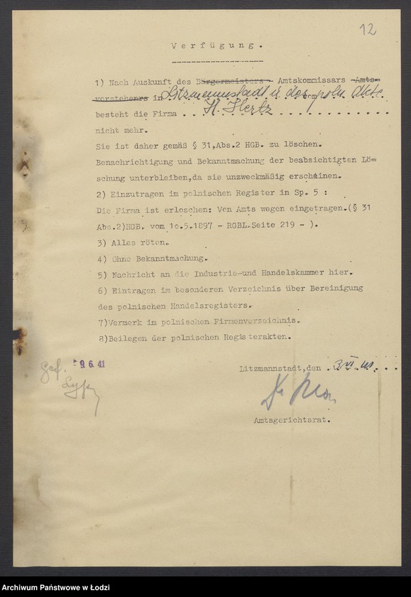 Obraz 14 z jednostki "Herszel Hertz- skład manufaktury"