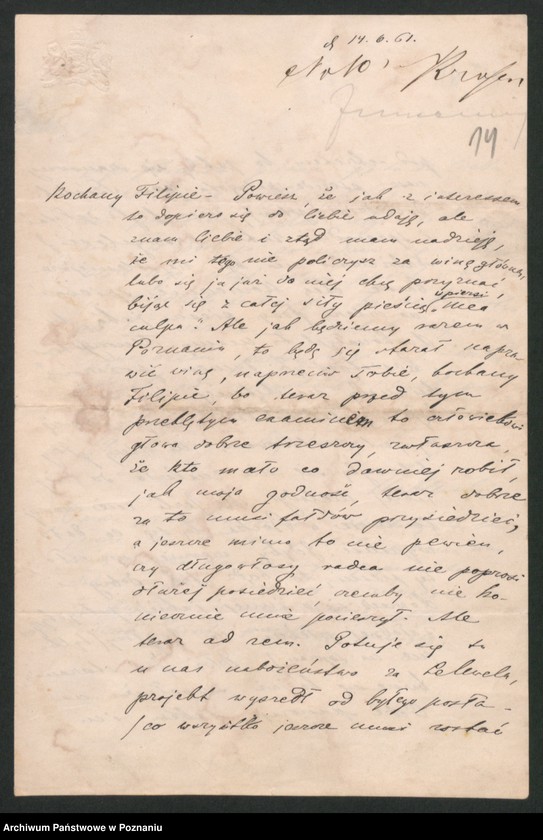 Obraz 19 z jednostki "A. betr. die Familie von Stablewski"