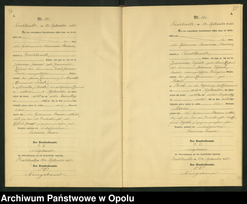 image.from.unit.number "Geburts-Neben-Register Standesamts Roschkowitz pro 1886"