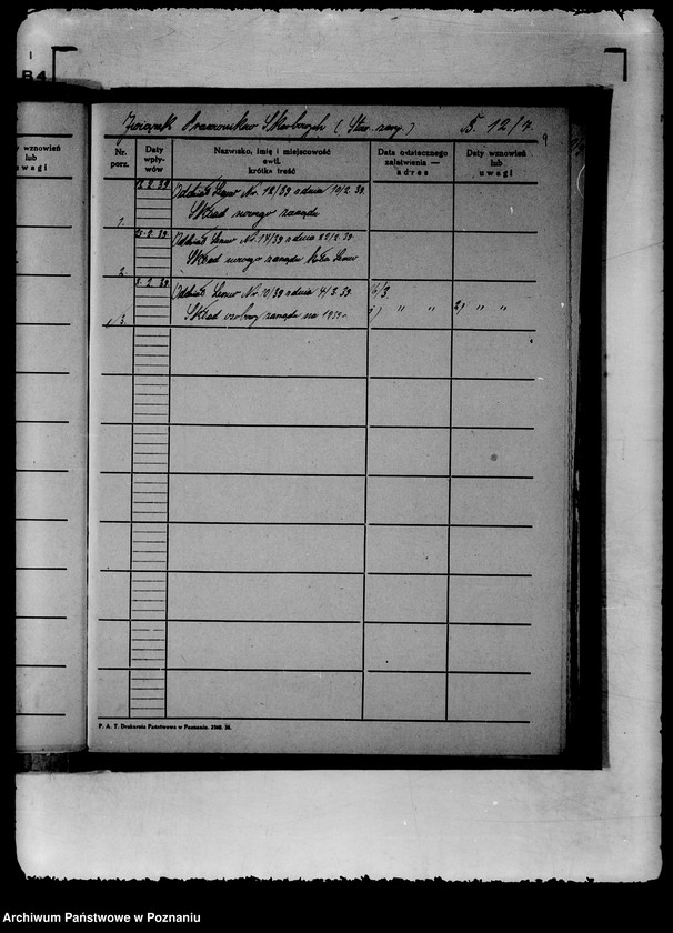 Obraz 14 z jednostki "Spisy spraw Wydziału Społeczno-Politycznego"