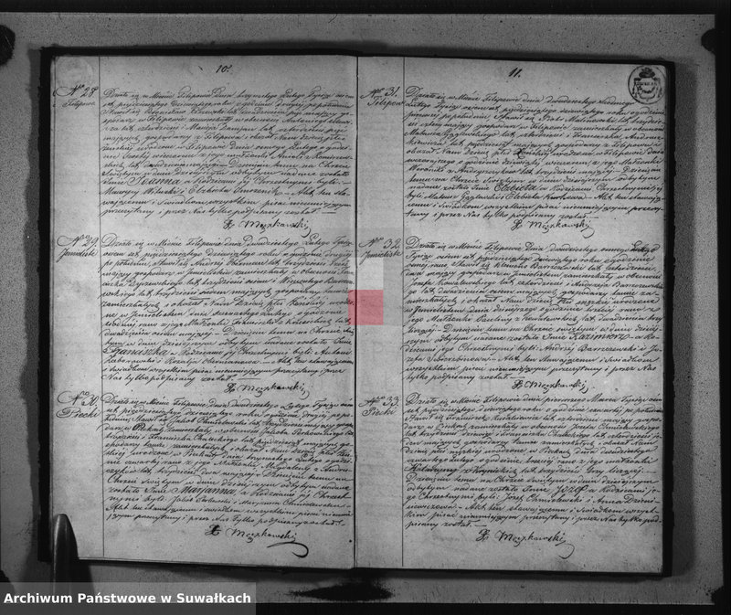 Obraz 8 z jednostki "Księga Duplikat do zapisywania Aktów Urodzonych, Zaślubionych i Zmarłych na rok 1859-ty z Parafii Filipowskiej"