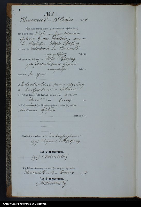 image.from.team "Urząd Stanu Cywilnego w Kurzętniku pow. nowomiejski"