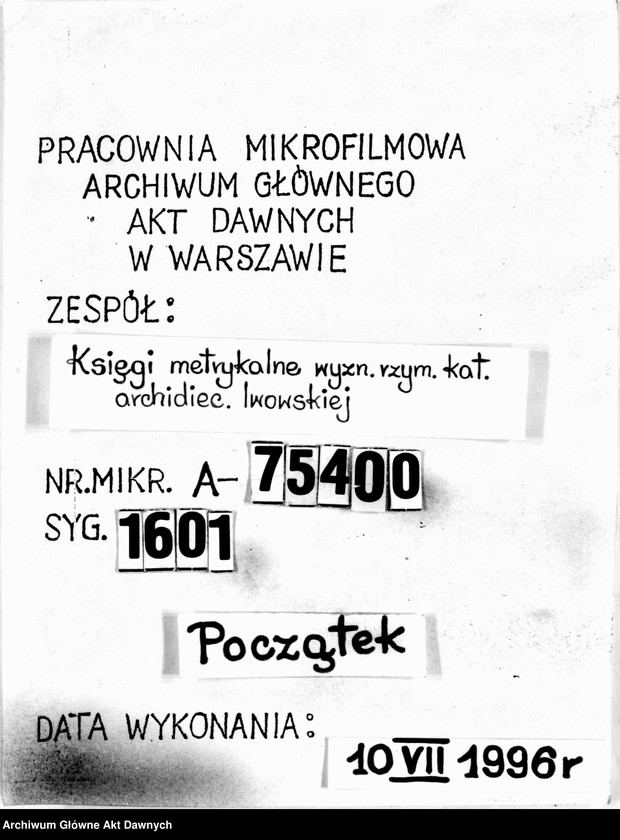 image.from.unit.number "Parafia: Żydaczów. Dekanat: Stryj. Księga metrykalna chrztów dla całej parafii."