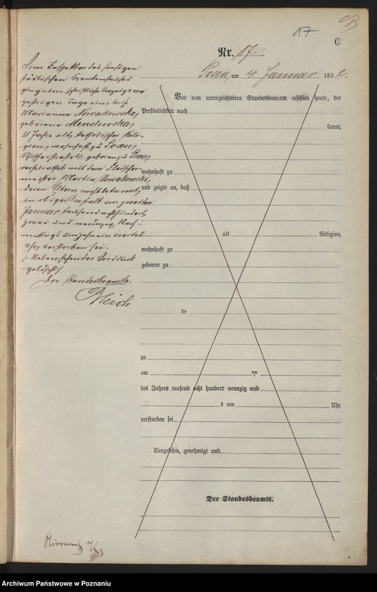 Obraz 20 z jednostki "Księga zgonów t. I"