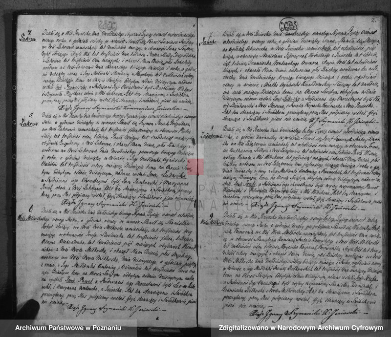 Obraz 4 z jednostki "Akta urodzeń, małżeństw i zgonu"