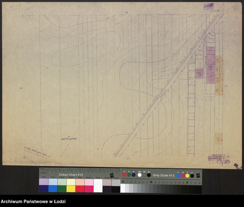 Obraz 1 z jednostki "Plan m. Łodzi 1:2000 z oznaczeniem nieruchomości niezabudowanych lub niedostatecznie zabudowanych. Sekcja SW104"