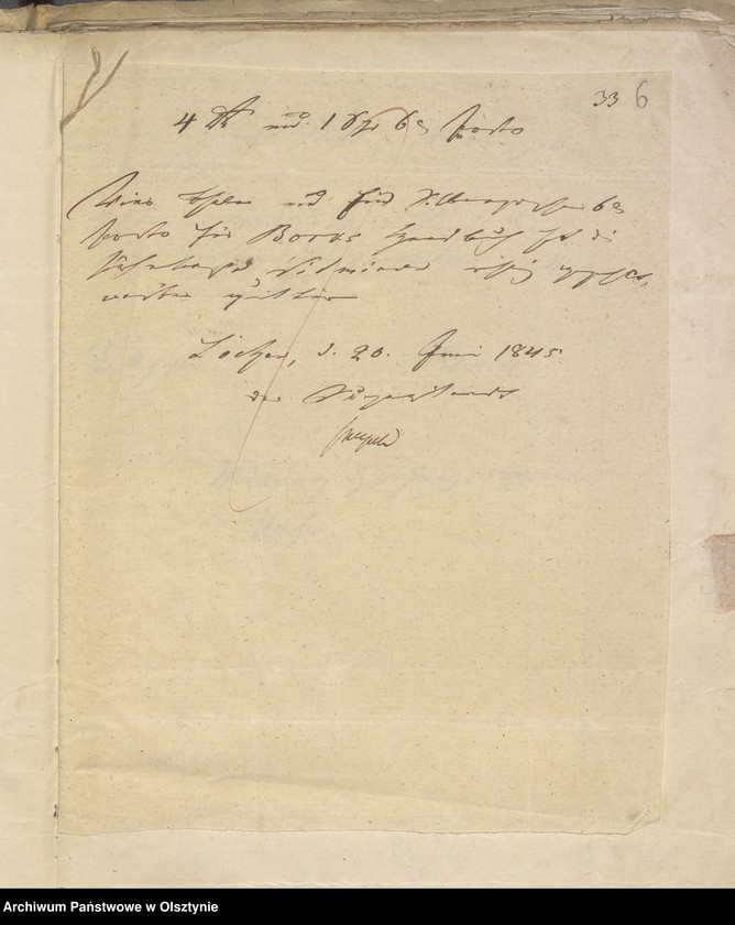 image.from.unit.number "Beläge zur Rechnung der Kirchen Kasse zu Widminnen"