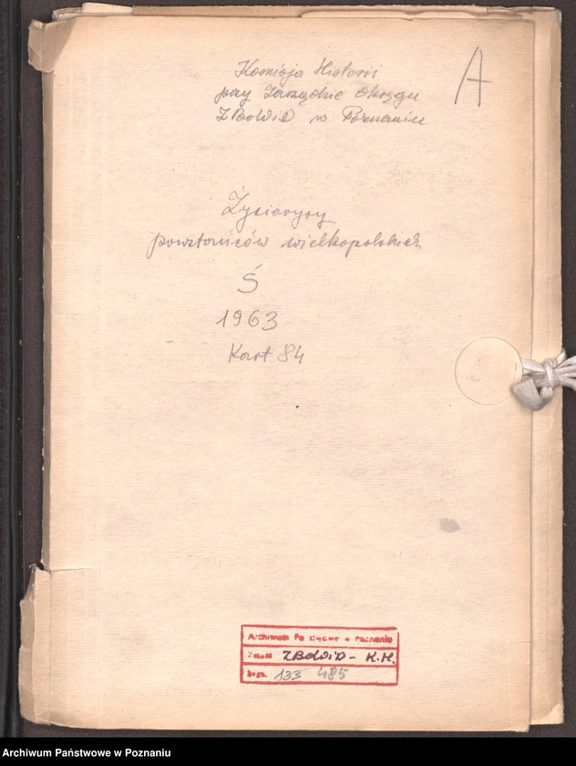Obraz 6 z jednostki "Życiorysy powstańców wielkopolskich: Ś - tom l /Śląski Stanisław - Świtek Stefan/."