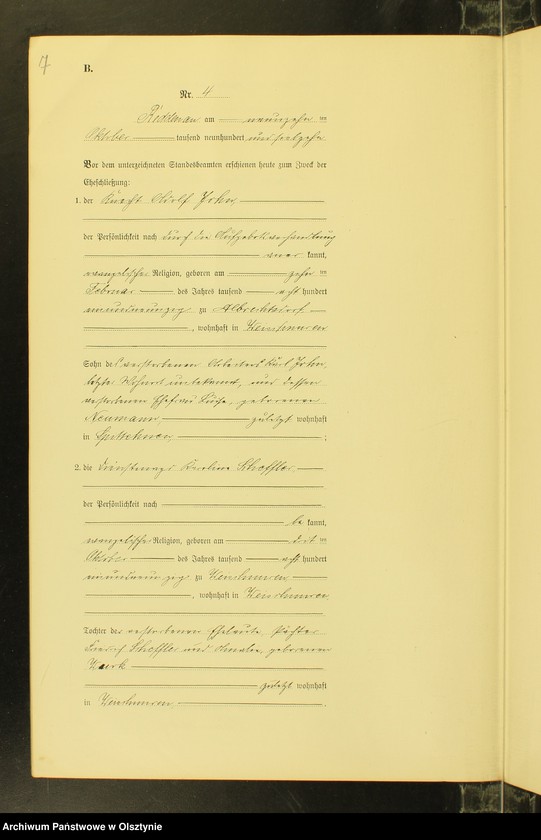 image.from.unit.number "Heiraths-Neben-Register Nr 1 - 8 [ Księga małżeństw - wtóropis ]"