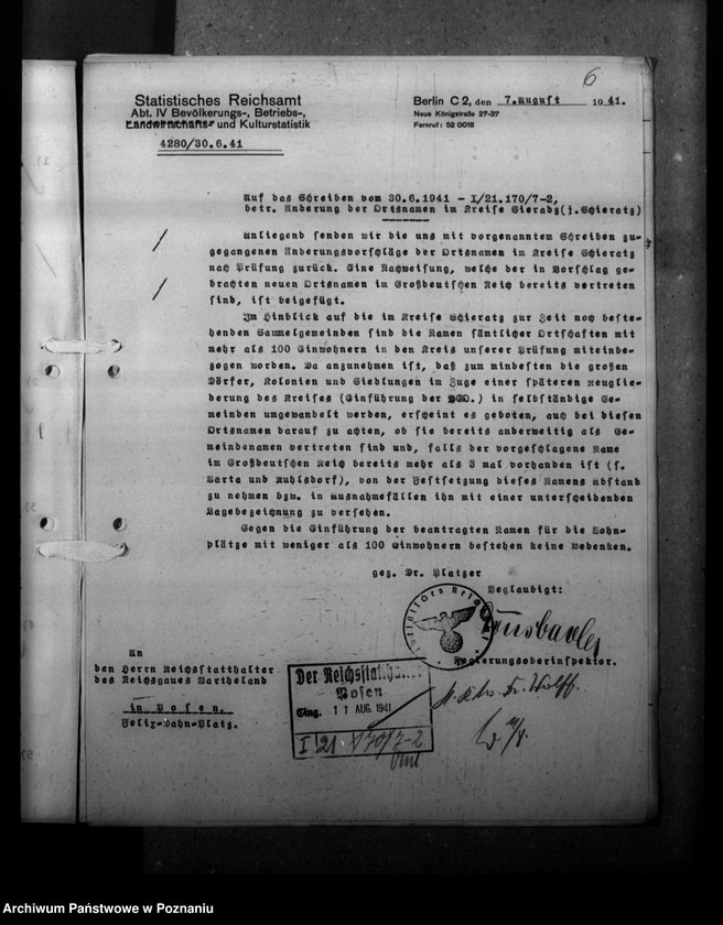 Obraz 10 z jednostki "Ortsnamenänderung - Kreis Sieradz"