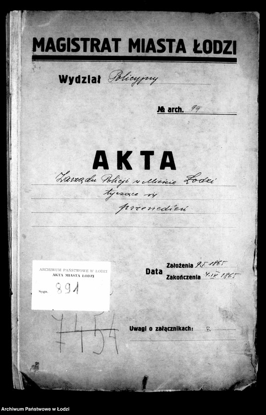 Obraz 4 z jednostki "Akta tyczące się przesiedleń"