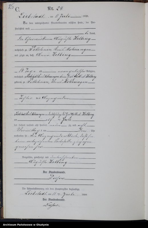 image.from.unit.number "Sterbe-Neben-Register Nr 1 - 46"