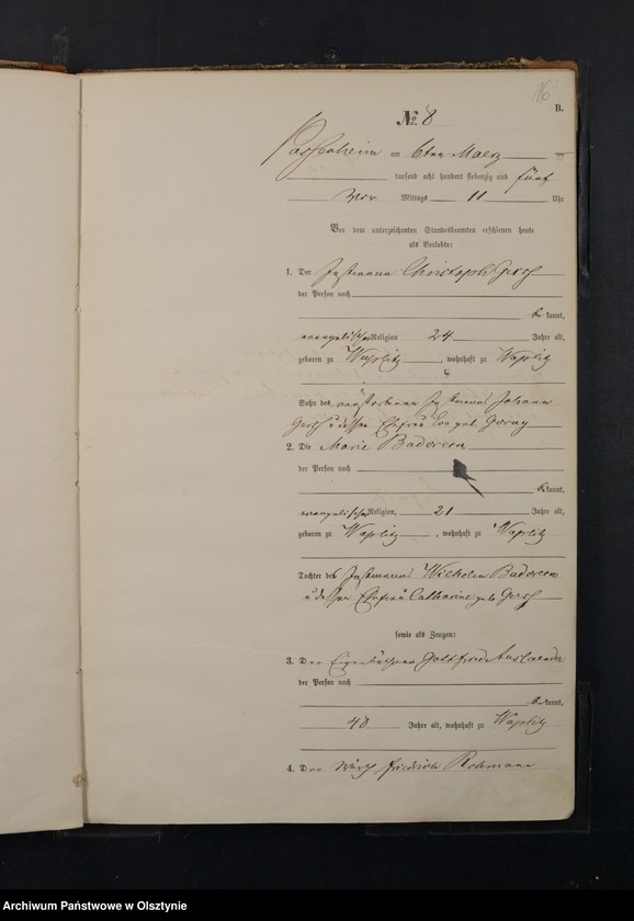 image.from.unit.number "Haupt-Heiraths-Register Nr 1 - 42"