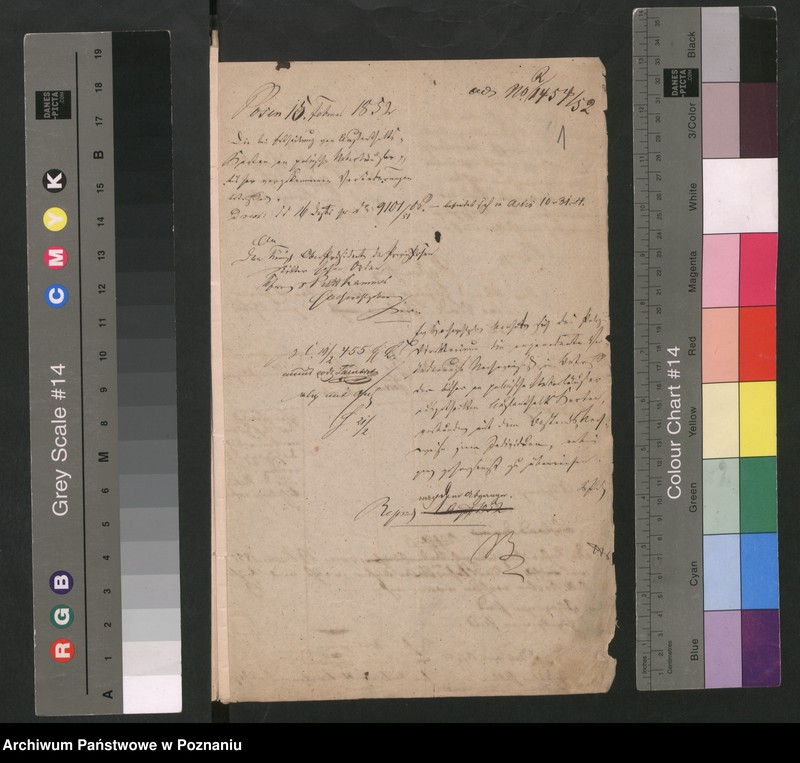 Obraz 4 z jednostki "A. betr. die verschiedenen Korrespondenzen wegen Ausweisung der polnischen Überläufer sowie auch die dem Herrn Ober Präsidenten bezüglich dieser Individuen einzureichenden Veränderungs-Nachweisungen"