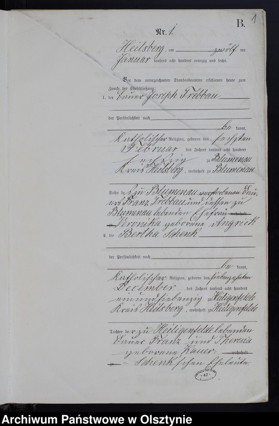 image.from.unit.number "Heiraths-Neben-Register Nr 1 - 32"