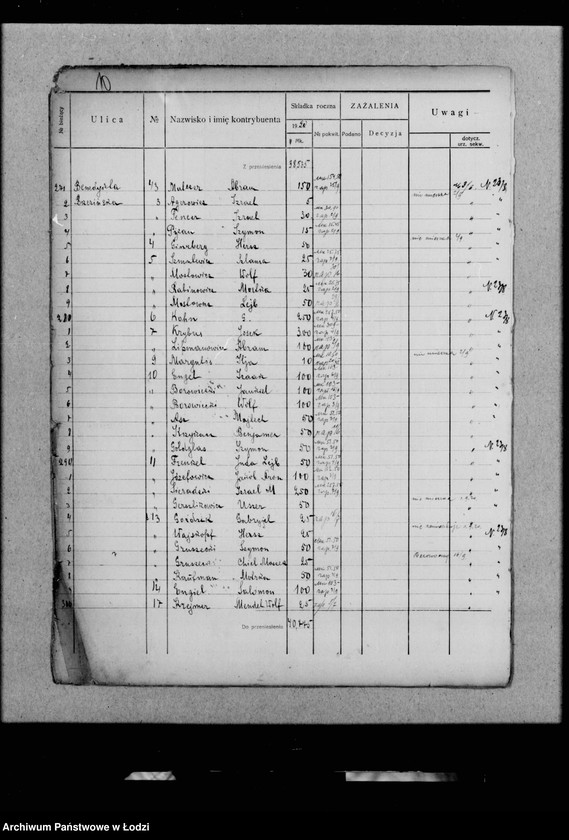 Obraz 13 z jednostki "Rejestr poborczy"