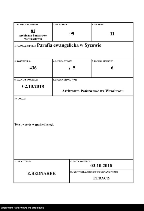 Obraz 1 z jednostki "Kirchenlisten"