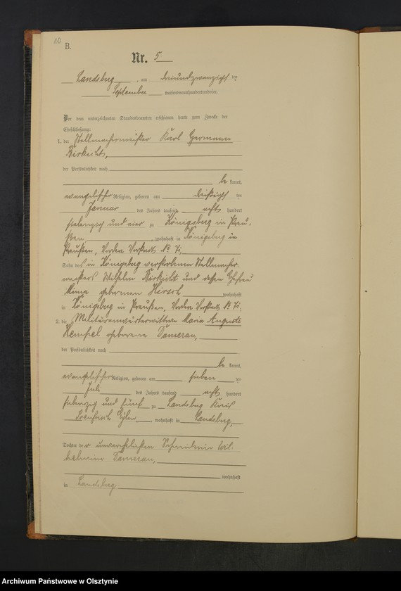 image.from.unit.number "Heiraths-Neben-Register Nr 1 - 11"
