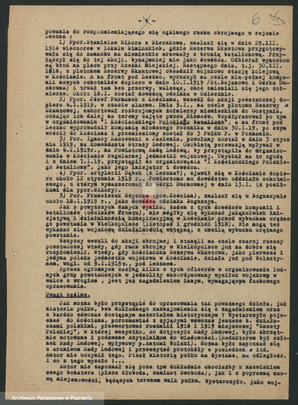 Obraz 16 z jednostki "Ogólne uwagi i spostrzeżenia dotyczące powstania wielkopolskiego."