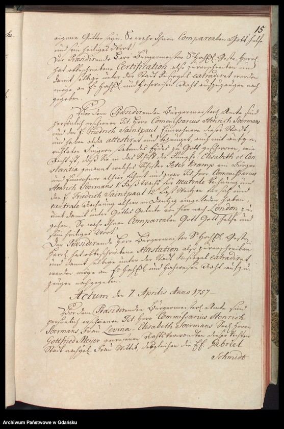 image.from.unit.number "Actum coram Officio […] Johannis Renner Praeconsulis ac Praesidis [17.III.1757-14.III.1758] Johannis Renner nec non Fisci Administratoris [6.IV.1757-25.II.1758] /indeks/"