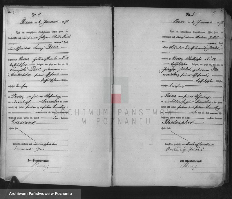 Obraz 4 z jednostki "Księga urodzeń t. I"