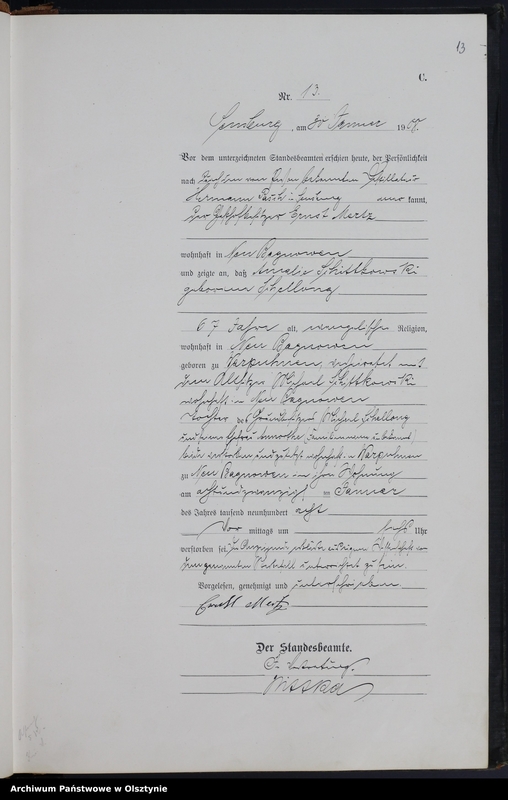 image.from.unit.number "Sterbe-Haupt-Register Nr 1 -189"