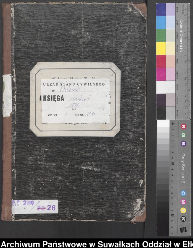 image.from.unit.number "Geburts-Neben-Register des Preussischen Standes-Amtes Orlowen Kreis Loetzen für das Jahr 1888"