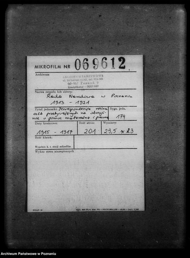 Obraz 2 z jednostki "Korespondencja różna osób przebywających na obczyźnie o pomoc materialną i prawną"