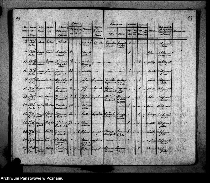 Obraz 14 z jednostki "Duplikat libri baptisatorum, copulatorum, mortuorum"