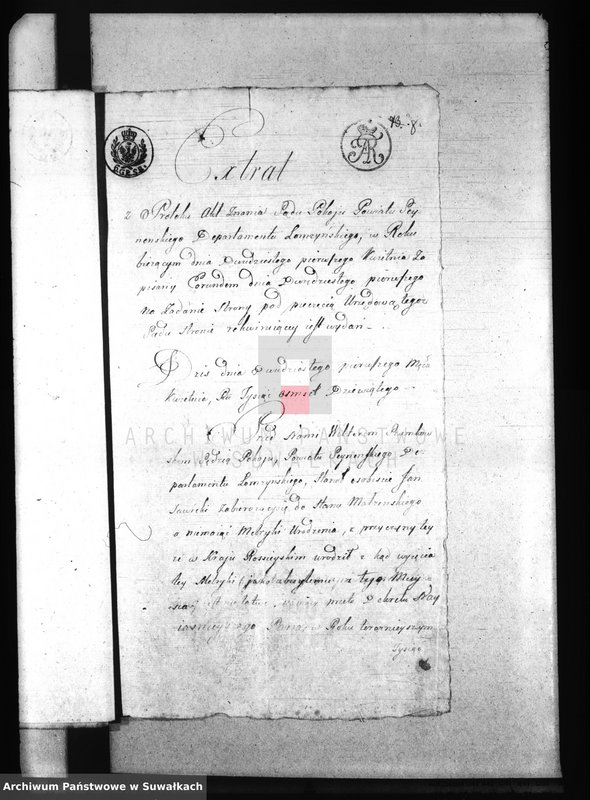 image.from.unit.number "Papiery stosowane do Aktów Małżeństwa Stanu Cywilnego Gminy Puńskiey od dnia 1 Maja 1809r"
