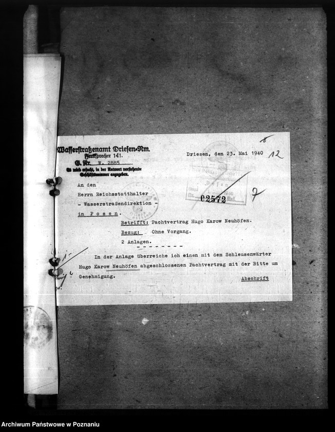 Obraz 18 z jednostki "Dzierżawienie gruntów należących do Dyrekcji Dróg Wodnych"