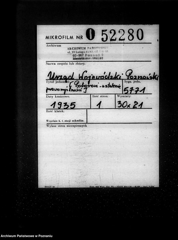 Obraz 2 z jednostki "/Poborowi- ustalenie prawomyślności- tajne/"