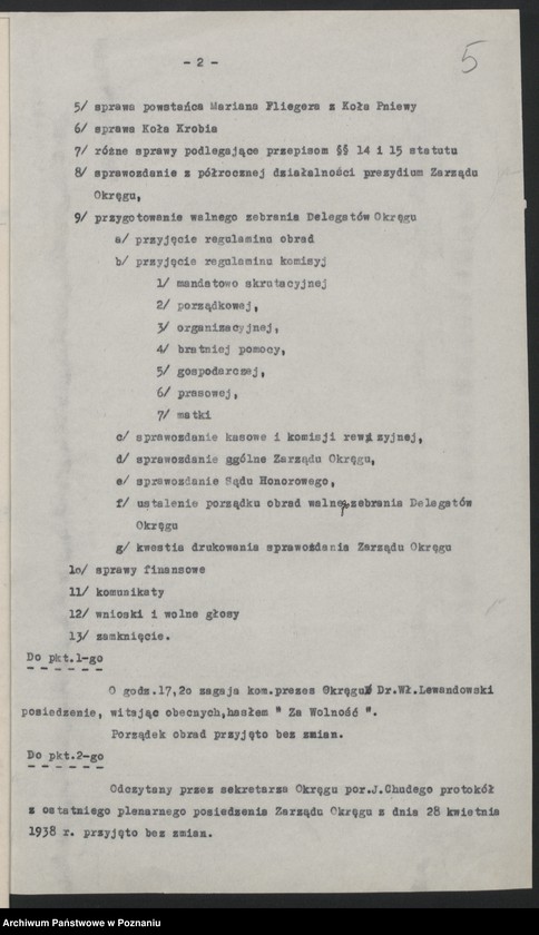 image.from.unit.number "Walny Zjazd Okręgu 19.II.1939."