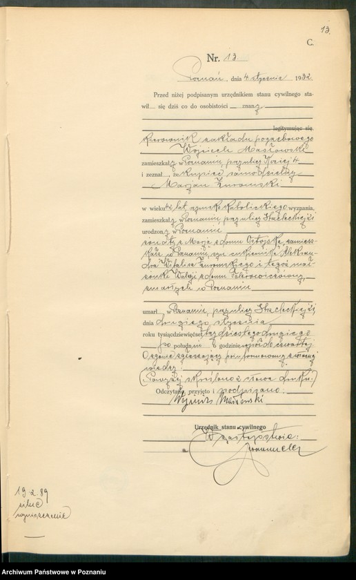 Obraz 15 z jednostki "Księga miejscowa zgonów tom I [Rejestr główny zgonów]"