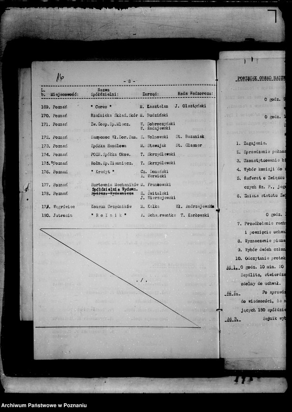 Obraz 20 z jednostki "/Związek Spółdzielni Zarobkowych i Gospodarczych im. ks. Piotra Wawrzyniaka w Poznaniu/"