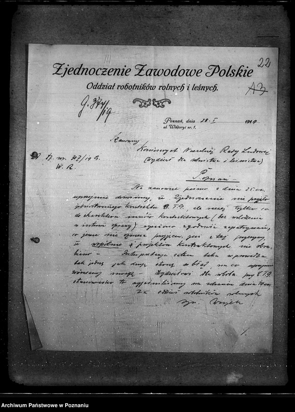 Obraz 20 z jednostki "Centralne Zjednoczenie Zaw. Polskie"