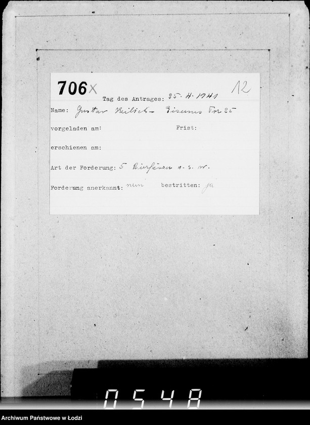 Obraz 16 z jednostki "[Ewidencja wniosków]"