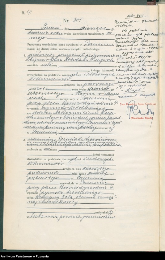 Obraz 6 z jednostki "Księga miejscowa małżeństw tom II [Rejestr główny małżeństw]"