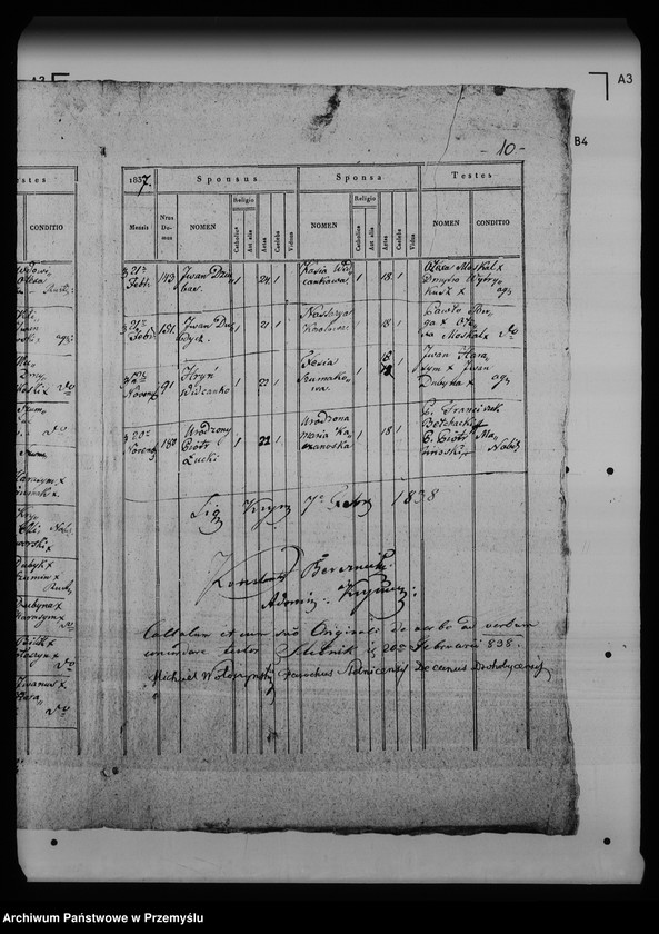 Obraz 14 z jednostki "[Kopie ksiąg metrykalnych parafii Krynica (dekanat Medenice)]"