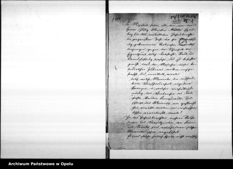 Obraz 5 z jednostki "Acta des Magistrats zu Oppeln betreffend den an das Königliche Ober - Landes - Gericht zu Ratibor erstatteten gutachtlichen Bericht über die Haupt - Ursachen der im Jahre 1835 verübten Verbrechen pp."