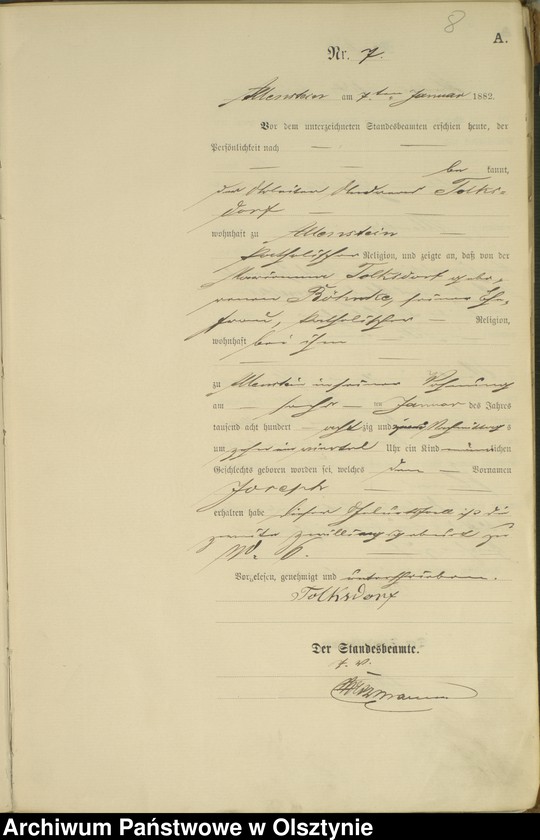 image.from.unit.number "Geburts-Haupt-Register Nr 1 - 309"