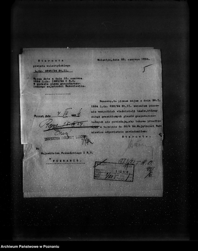 image.from.unit.number "Majętność leśna Rakoniewice powiat wolsztyński"