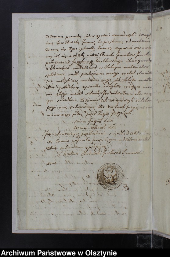 image.from.unit.number "Annexa należące do Aktów Małżenstwa w parafii Sarnowskiey z roku 1835"