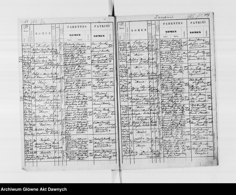 image.from.unit.number "Parafia: Ostapie (Grzymałów)*. Dekanat: Skałat. Księga metrykalna urodzeń tylko dla wsi Zarubińce. Tom I."